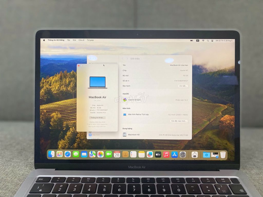 Macbook Air 2020 Chip M1 Ram 16Gb. Mua bán Laptop tại Quận 10 Tp Hồ Chí Minh được đăng bởi MACVN hình 1