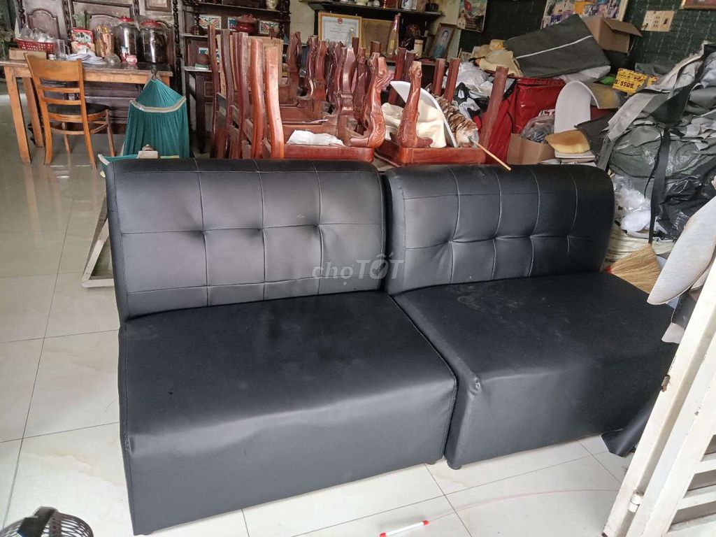 Ghế sofa da màu Đen. Mua bán Bàn ghế tại Huyện Hòa Thành Tây Ninh được đăng bởi Huynhkhai hình 1