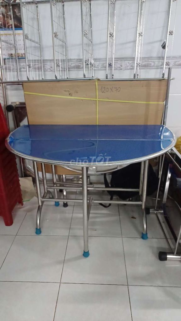 Bàn ăn kim loại gấp gọn. Mua bán Bàn ghế tại Quận Gò Vấp Tp Hồ Chí Minh được đăng bởi Bảo thy hình 1