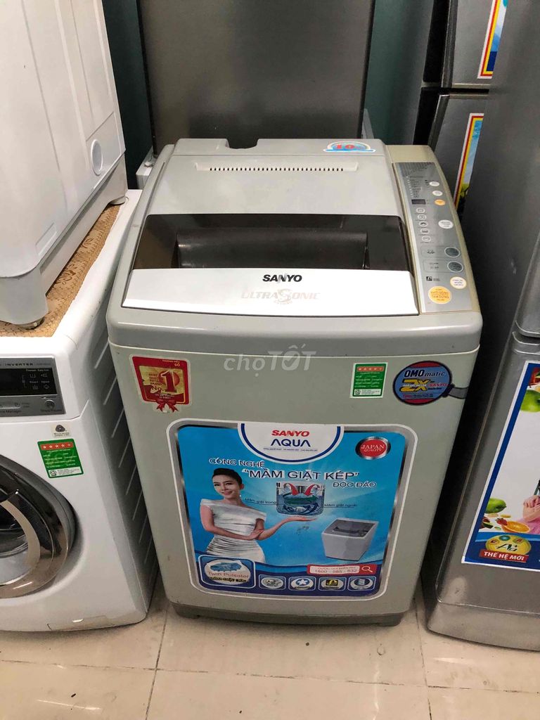 thanh lý máy giặt sanyo 10kg chạy tốt,có BH