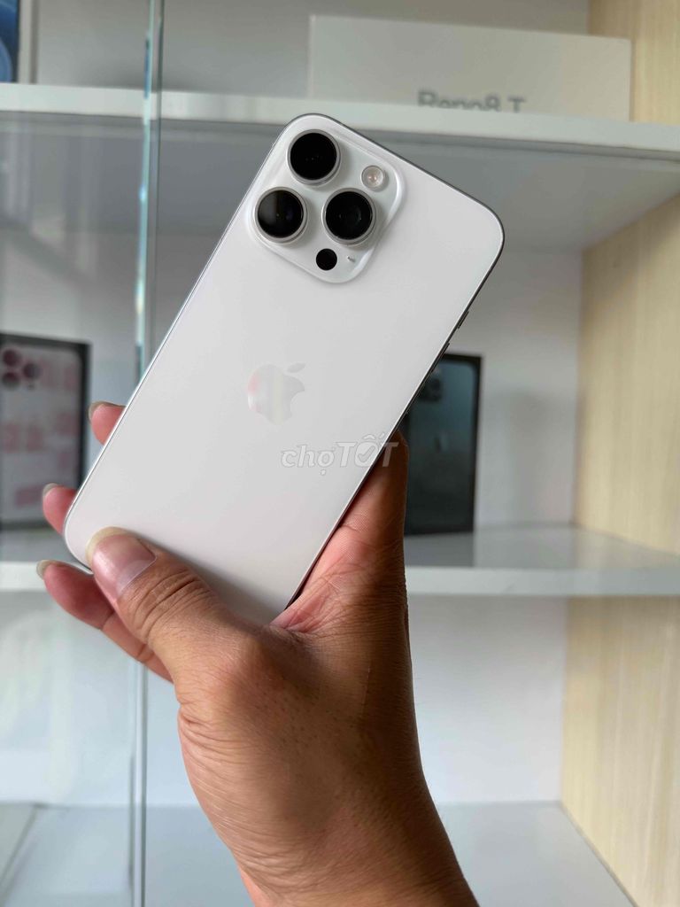iPhone 15 Pro Max 512GB Trắng QT MỸ ZIN FULL. Mua bán Điện thoại tại Thành phố Cà Mau Cà Mau được đăng bởi NHAN APPLE hình 1