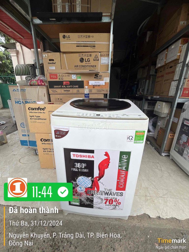 Máy giặt toshiba 10,5kg đẹp