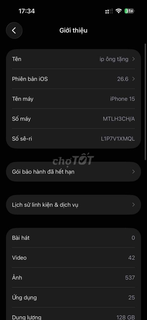 Apple iPhone 15 128GB Xanh lá cây. Mua bán Điện thoại tại Huyện Chương Mỹ Hà Nội được đăng bởi Thuc Lee hình 1