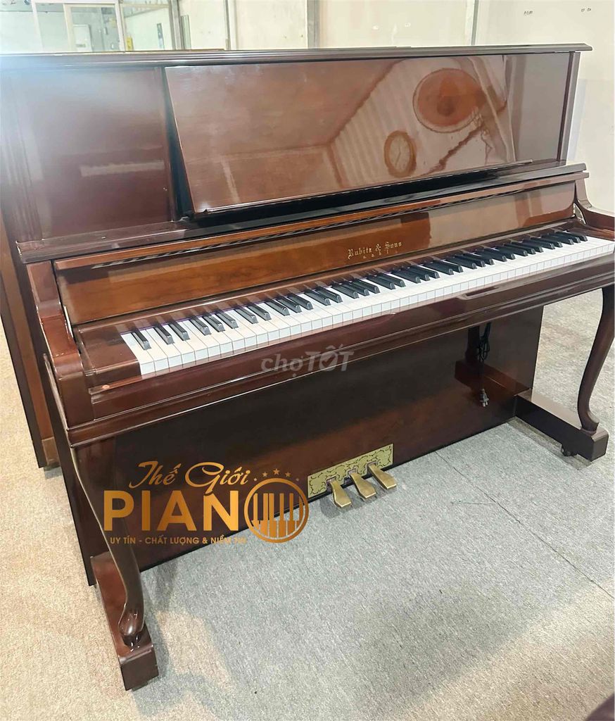Đàn piano cơ Rubitz & Sons Nâu bóng mẫu hiếm về. Mua bán Nhạc cụ tại Huyện Bình Chánh Tp Hồ Chí Minh được đăng bởi THẾ GIỚI PIANO HCM hình 1