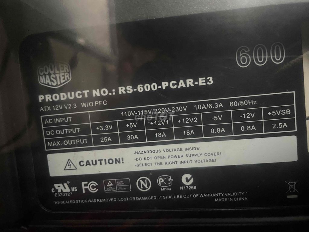 Nguồn Cooler Master 600W