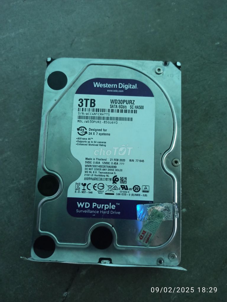 HDD 3.5in 3TB