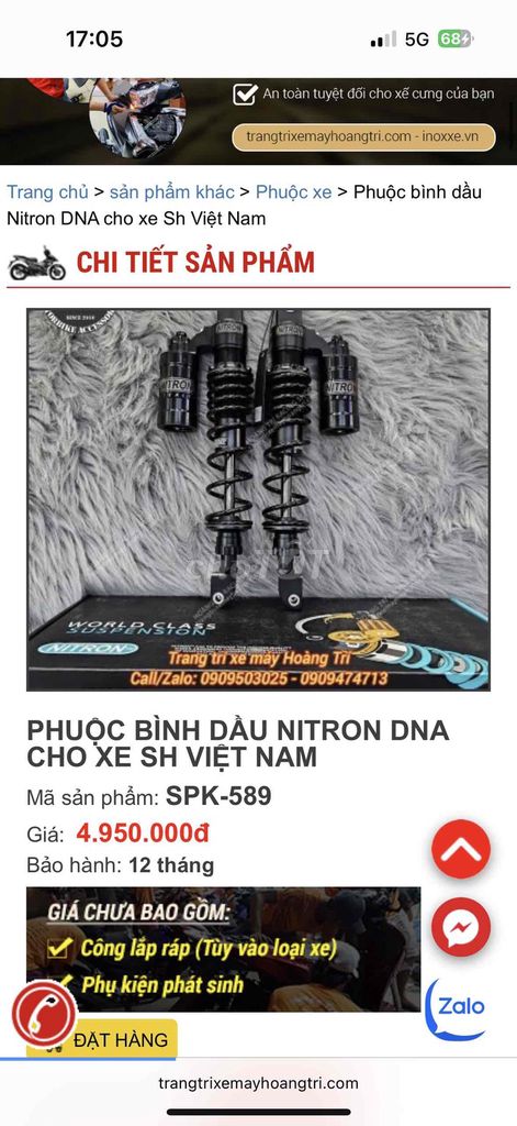 mình cần pass lại phộc nitron dna sh. Mua bán Phụ tùng xe tại Huyện Thanh Trì Hà Nội được đăng bởi Nguyễn Xuân Huy hình 1