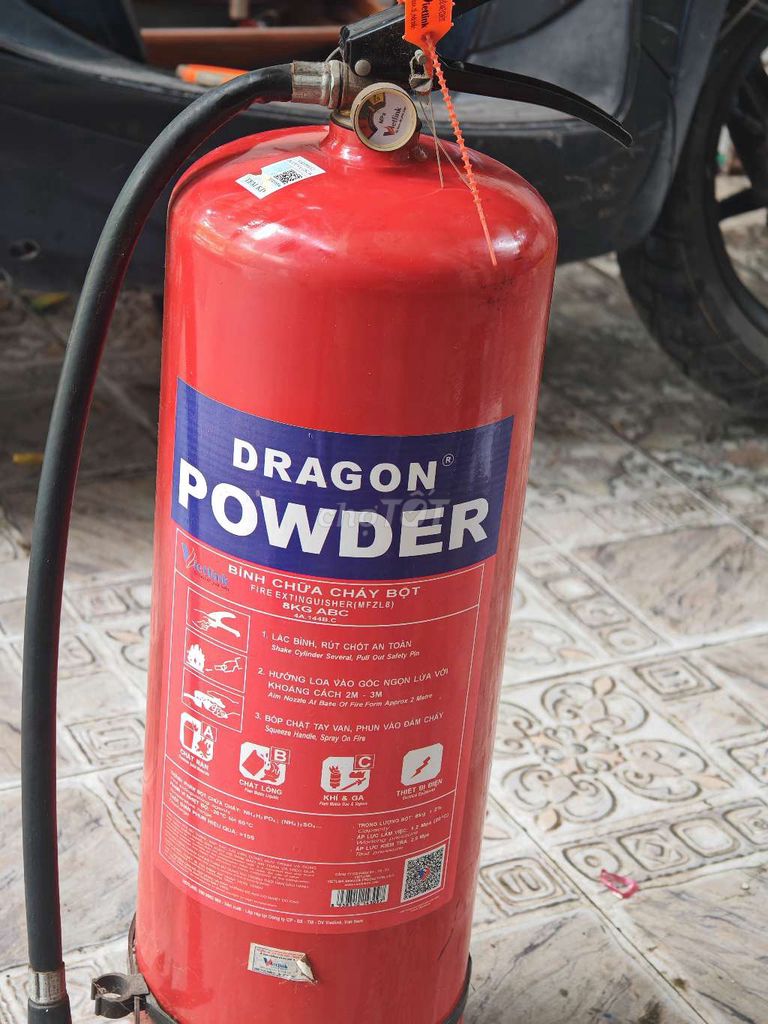 Bình chữa cháy Dragon Powder Bột 8kg Đỏ Mới. Mua bán Nội thất, đồ gia dụng khác tại Thành phố Biên Hòa Đồng Nai được đăng bởi Nguyễn Hoàng hình 1