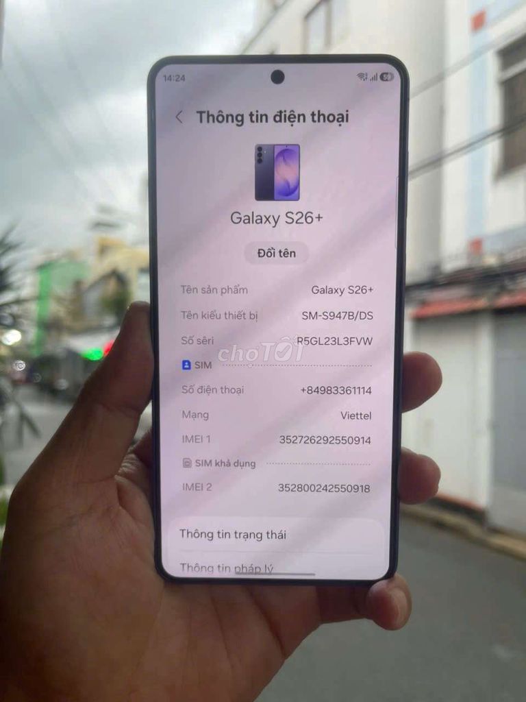 Samsung S26+ 12GB/256GB xanh. Mua bán Điện thoại tại Quận 8 Tp Hồ Chí Minh được đăng bởi thụy ngô hình 1