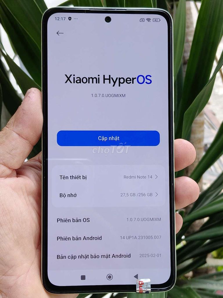 Xiaomi Redmi Note 14 8GB/256GB Xanh l. Mua bán Điện thoại tại Quận 10 Tp Hồ Chí Minh được đăng bởi Samurai hình 1
