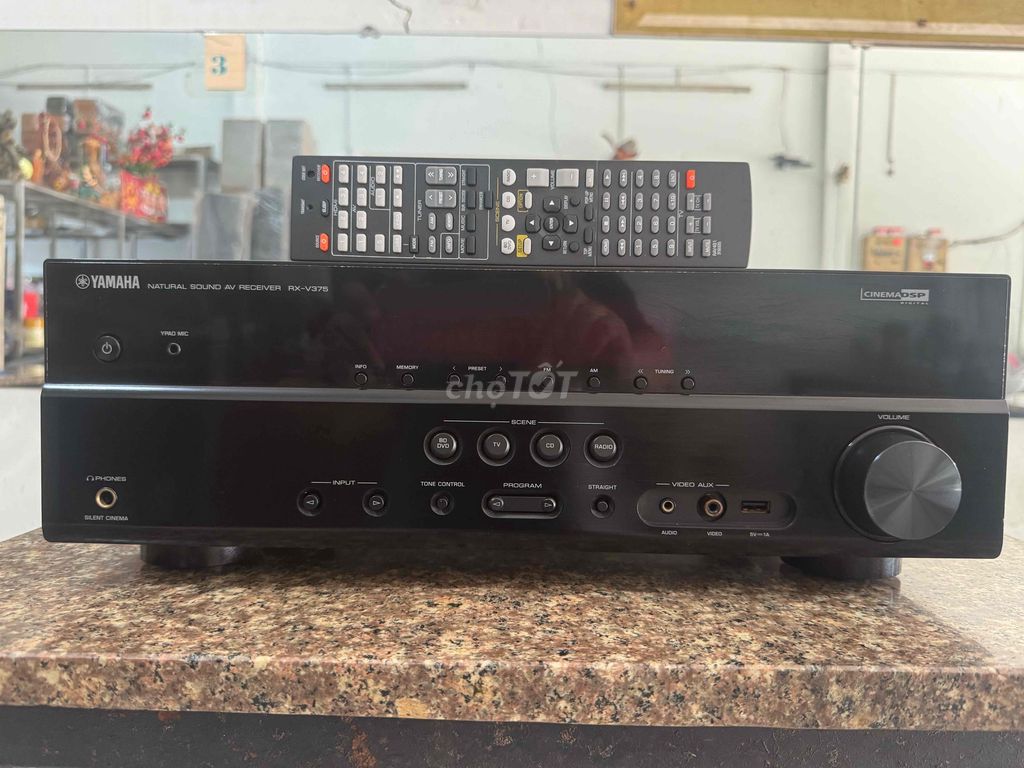 Amply Yamaha RX-V375 xuất châu Âu điện 220v cs-250. Mua bán Tivi, Âm thanh tại Quận 12 Tp Hồ Chí Minh được đăng bởi Hoàng Thao audio hình 1