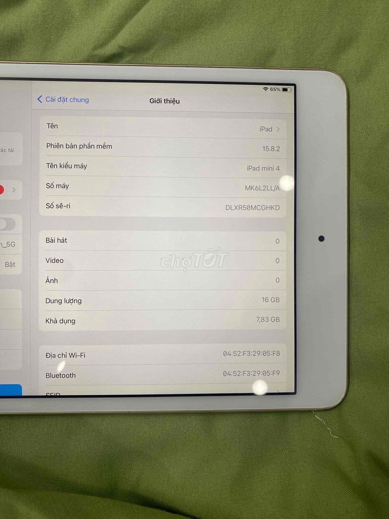 Cần bán iPad Mini 4 16GB Vàng Hồng