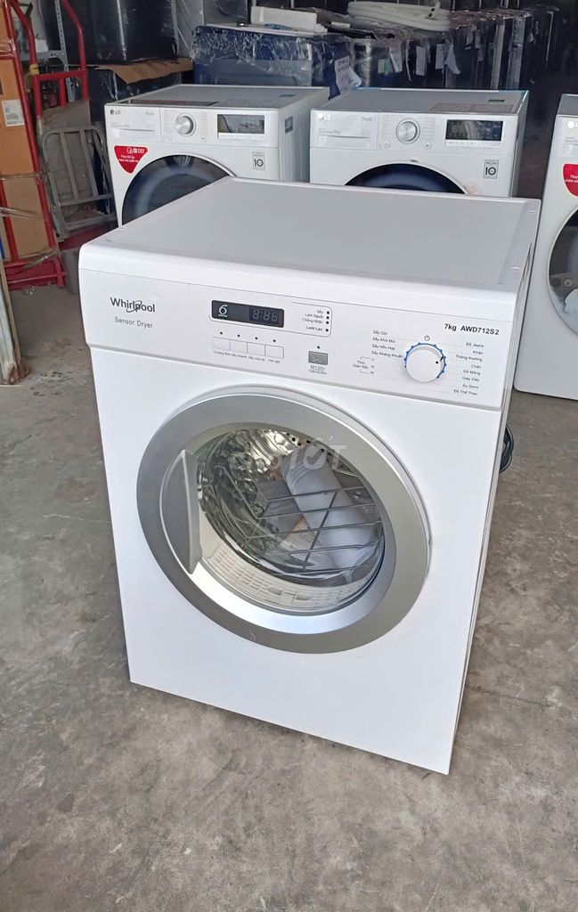 Máy sấy thông hơi Whirlpool 7 kg AWD712S2