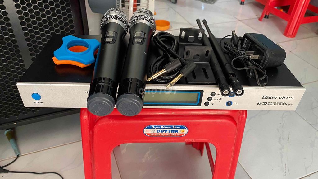 Micro không dây Baier BS-780 Tím. Mua bán Tivi, Âm thanh tại Huyện Trảng Bom Đồng Nai được đăng bởi Bán Đồ Cũ Xịn hình 1