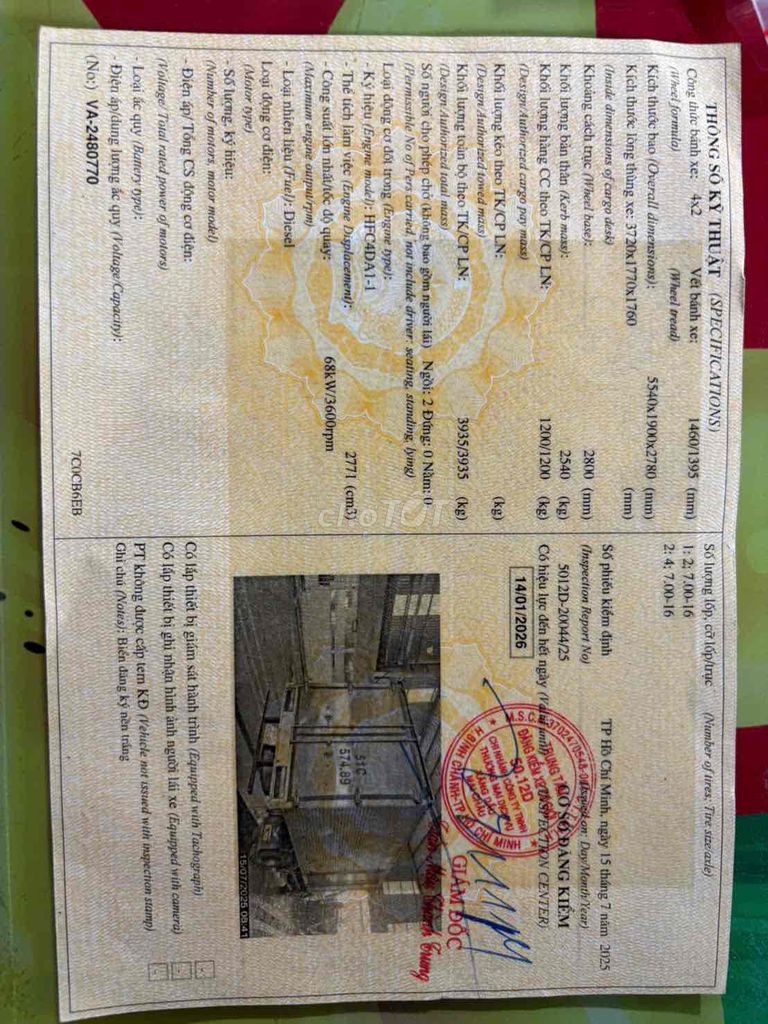 Jac 1,2t đời 2014 thùng kín 3,8*1,8*1,8 mlanh. Mua bán Xe tải, xe ben tại Huyện Bình Chánh Tp Hồ Chí Minh được đăng bởi Vi hình 6