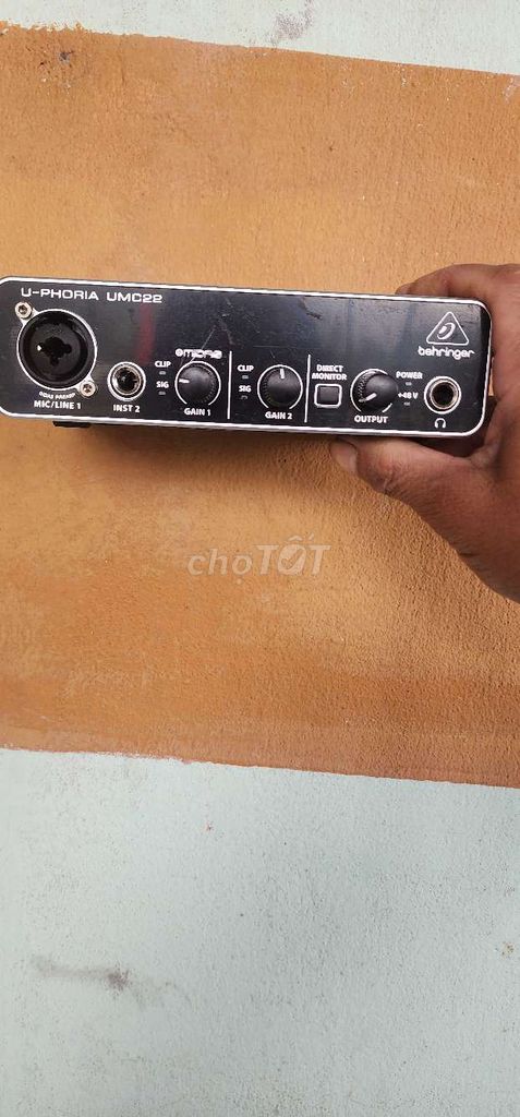 Sound card Behringer U-PHORIA UMC22 Đen. Mua bán Tivi, Âm thanh tại Huyện Đông Giang Quảng Nam được đăng bởi Nhá Đinh QNam hình 1