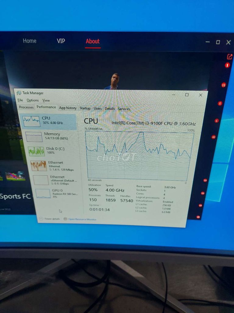 Dell OptiPlex i3-9100F 8GB/240GB RX 580. Mua bán Máy tính để bàn tại Huyện Mộ Đức Quảng Ngãi được đăng bởi Dạônàyhơinóng hình 1