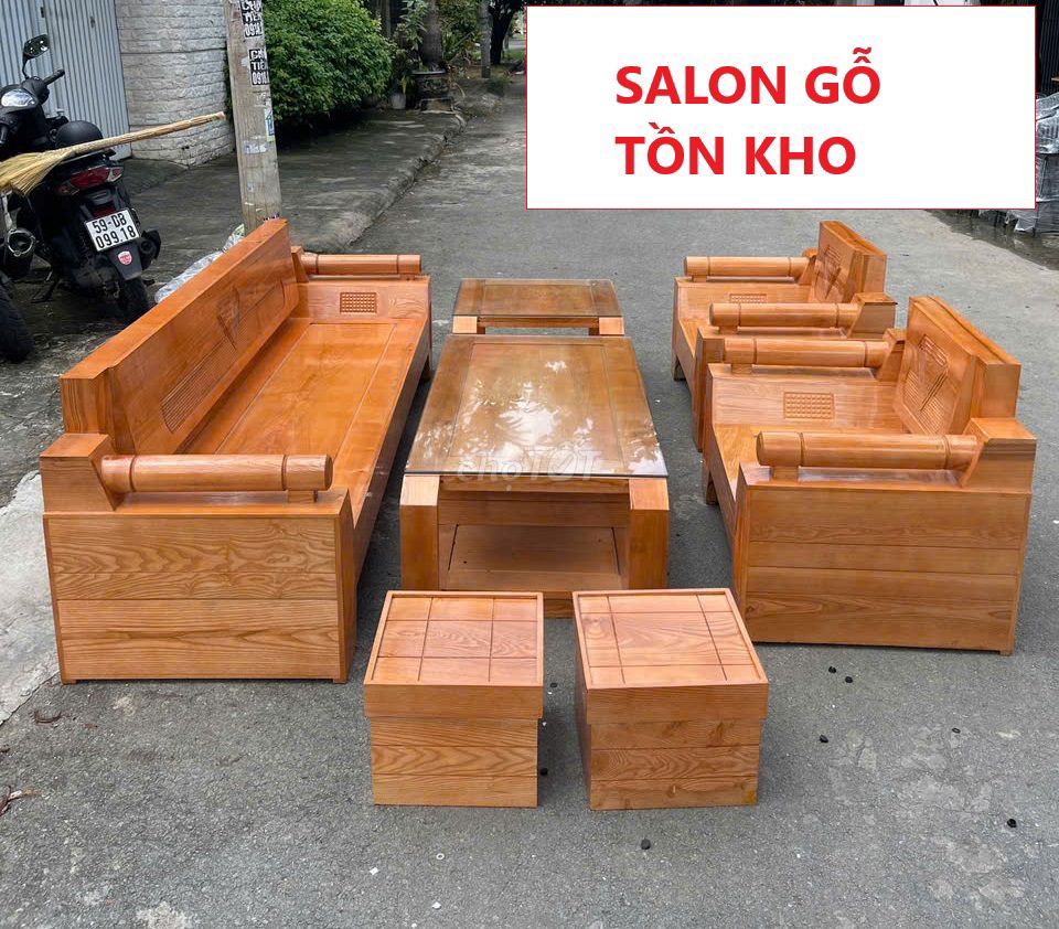 Bộ Ghế Salon Gỗ Tự Nhiên, Bàn Ghế Gỗ Sa Lông