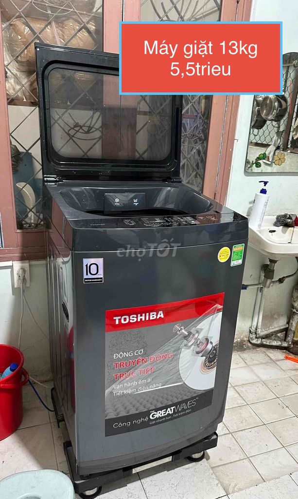 Máy giặt Toshiba 13kg Xám Đã sử dụng. Mua bán Máy giặt tại Quận 1 Tp Hồ Chí Minh được đăng bởi Nguyễn Phúc hình 1