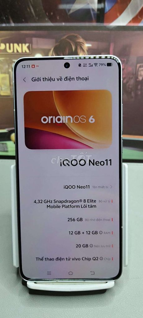 IQOO Neo 11 256GB Trắng. Mua bán Điện thoại tại Thành phố Thủ Đức Tp Hồ Chí Minh được đăng bởi Hanessi hình 1