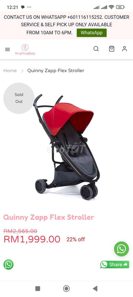 Xe đẩy Quinny Zapp Flex Đỏ. Mua bán Mẹ và bé tại Quận Tân Bình Tp Hồ Chí Minh được đăng bởi vân hình 1