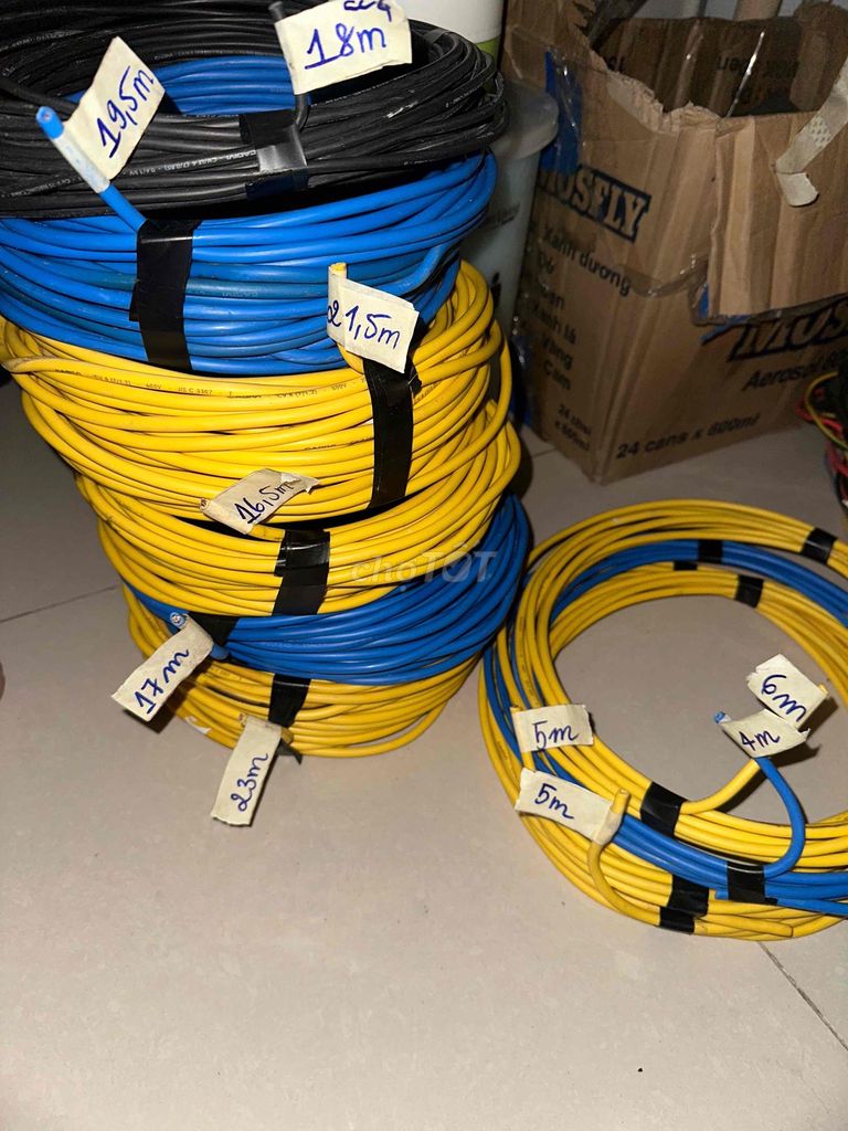 Dây cáp điện Đồng Vàng Xanh Đen. Mua bán Nội thất, đồ gia dụng khác tại Quận Bình Thạnh Tp Hồ Chí Minh được đăng bởi Bùi Quỳnh Ngân hình 1