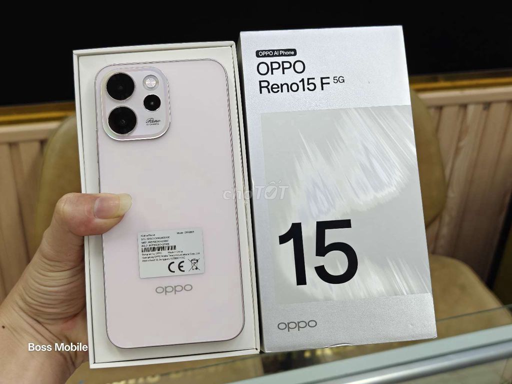 Oppo Reno 15 F 5G 12/256GB mới mua fullbox BH dàia. Mua bán Điện thoại tại Quận Hai Bà Trưng Hà Nội được đăng bởi Boss Mobile hình 1