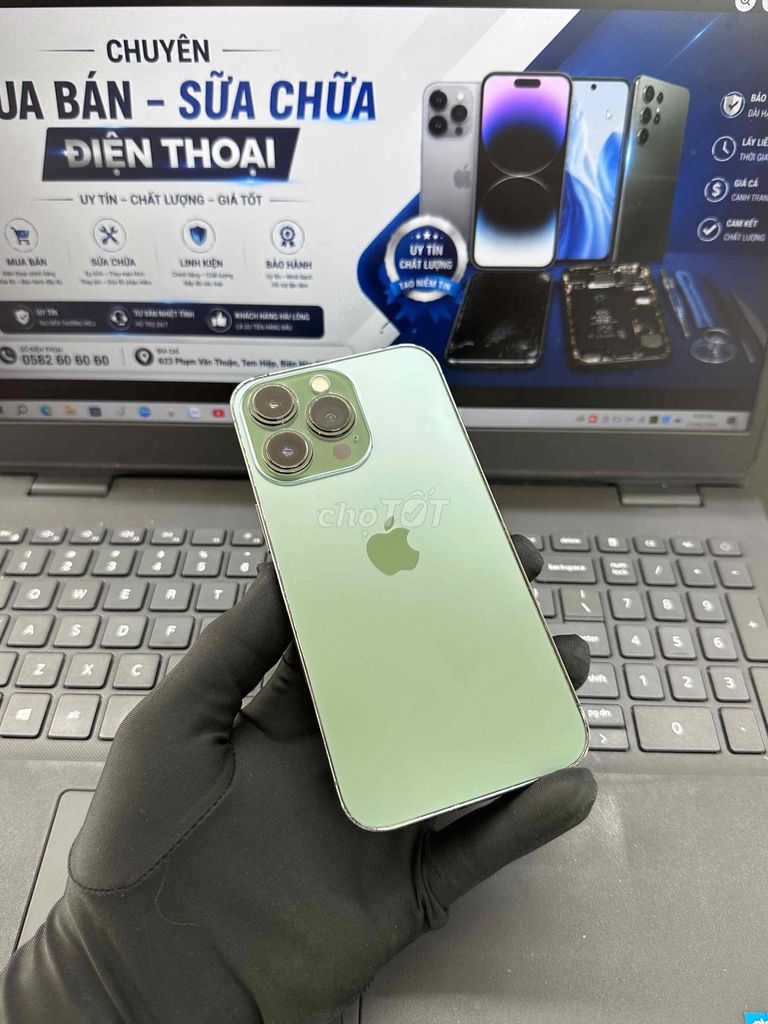iPhone 13 Pro 128GB. MÁY QUỐC TẾ FULL CHỨC NĂNG. Mua bán Điện thoại tại Thành phố Biên Hòa Đồng Nai được đăng bởi DT MOBILE BIÊN HOÀ hình 1