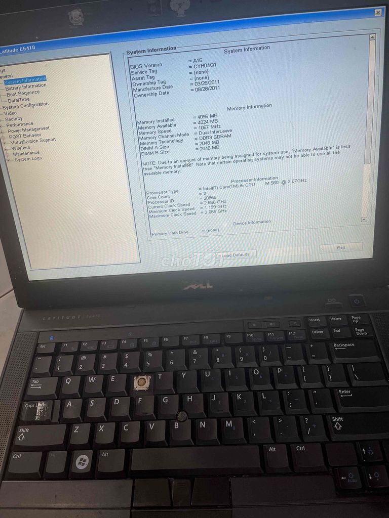 Dell Latitude E6410 i5 4GB Xám. Mua bán Laptop tại Quận Hoàng Mai Hà Nội được đăng bởi Đức Thủy hình 1