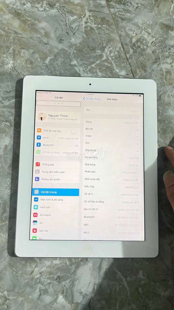 Apple iPad 16GB Trắng. Mua bán Máy tính bảng tại Thành phố Thuận An Bình Dương được đăng bởi Phạm Trí hình 1