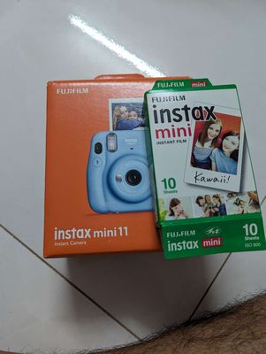 Fujifilm Instax mini 11 sky blue kèm film