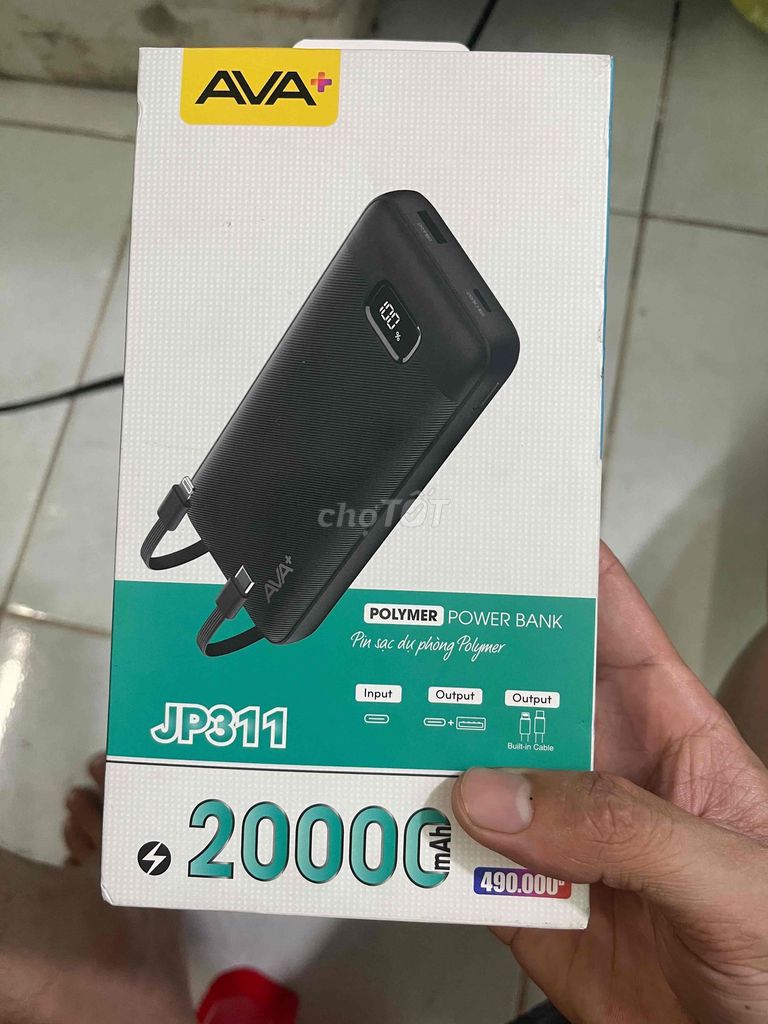 Sạc dự phòng AVA+ JP311 20000 mAh. Mua bán Phụ kiện (Màn hình, Chuột...) tại Thành phố Thuận An Bình Dương được đăng bởi Luân Nguyễn hình 1