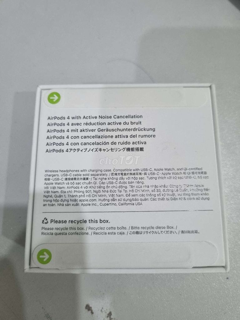 Tai nghe Apple AirPods 4 ANC Mới. Mua bán Tivi, Âm thanh tại Quận Ninh Kiều Cần Thơ được đăng bởi Phúc hình 1