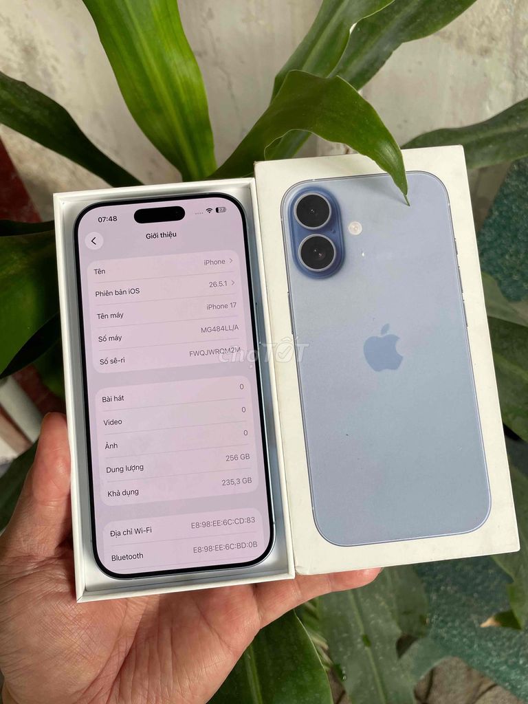 Apple iPhone 17 256GB Xanh 2 SIM. Mua bán Điện thoại tại Thành phố Biên Hòa Đồng Nai được đăng bởi Thạch Lê hình 1