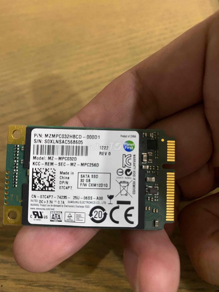 SSD Msata Samsung 32G zin chuẩn usa