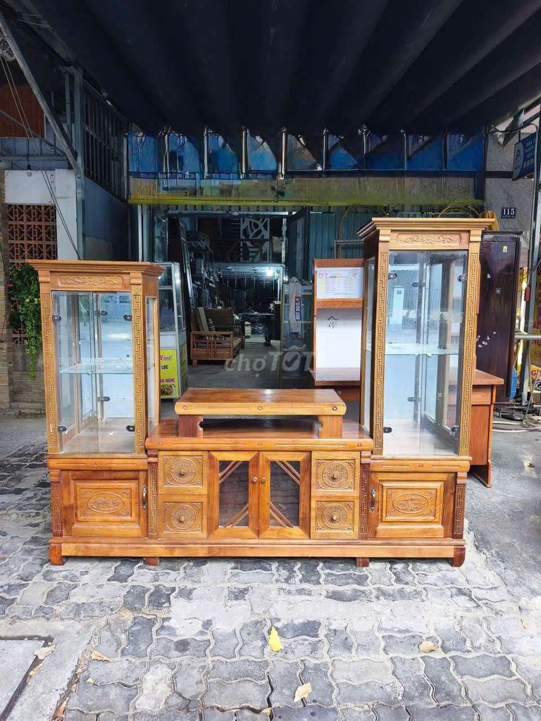 Kệ tivi Gỗ Nâu Hiện đại. Mua bán Tủ, kệ gia đình tại Quận Cẩm Lệ Đà Nẵng được đăng bởi Thái phiên  hình 1