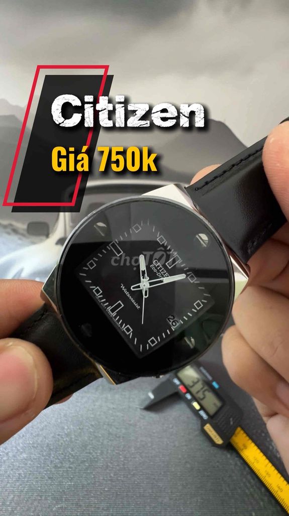 Đồng hồ Citizen Eco-Drive Nam Dây da Đen. Mua bán Đồng hồ tại Quận Tân Phú Tp Hồ Chí Minh được đăng bởi Trương Anh Thi hình 1