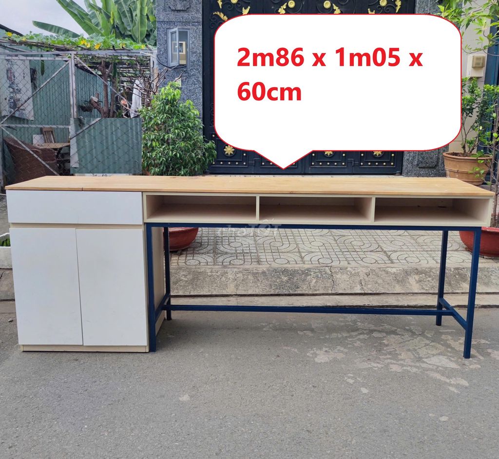 Bàn bar Gỗ tự nhiên Hiện đại,bàn bar văn phòng. Mua bán Bàn ghế tại Quận Bình Thạnh Tp Hồ Chí Minh được đăng bởi Kho Nội thất Cũ Mới Phú Nhàn hình 1