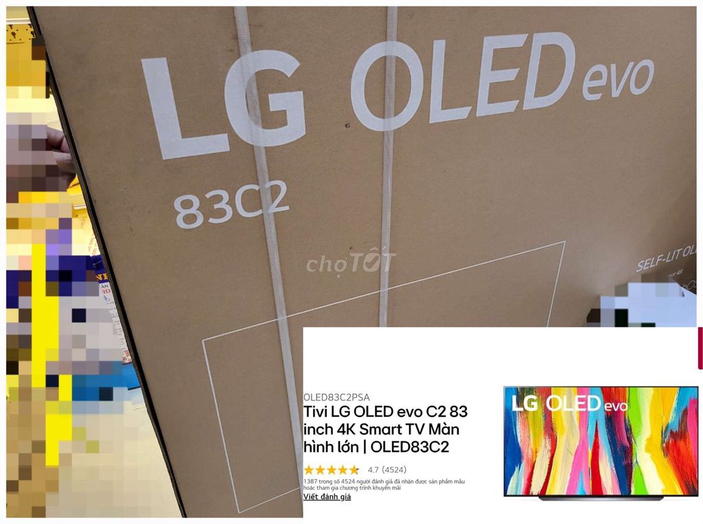 OLED LG 83C2 siêu to khổng lồ 83in MỚI 💯%,BH 2năm