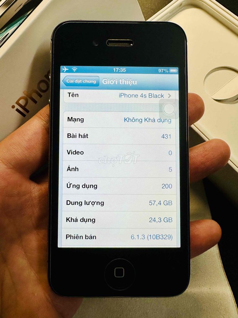 iphone 4s 64GB Zin Keng. Mua bán Điện thoại tại Quận Gò Vấp Tp Hồ Chí Minh được đăng bởi Phạm Hồng Phước hình 1