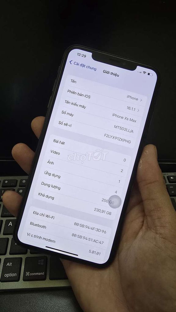 Apple iPhone Xs Max 256GB Đen Full chức năng. Mua bán Điện thoại tại Thành phố Thủ Đức Tp Hồ Chí Minh được đăng bởi Tee Phone hình 1