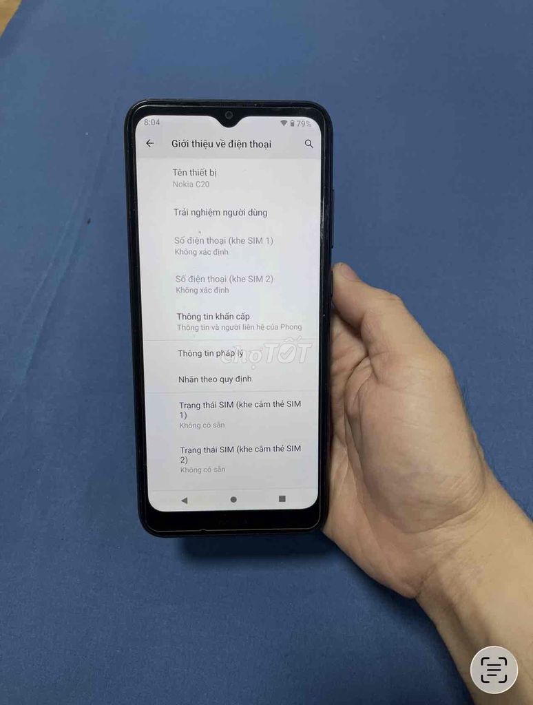 Nokia C20 Đen. Androi cao cài được full app. Mua bán Điện thoại tại Thành phố Ngã Bảy Hậu Giang được đăng bởi Huỳnh Thanh Mẩn hình 1
