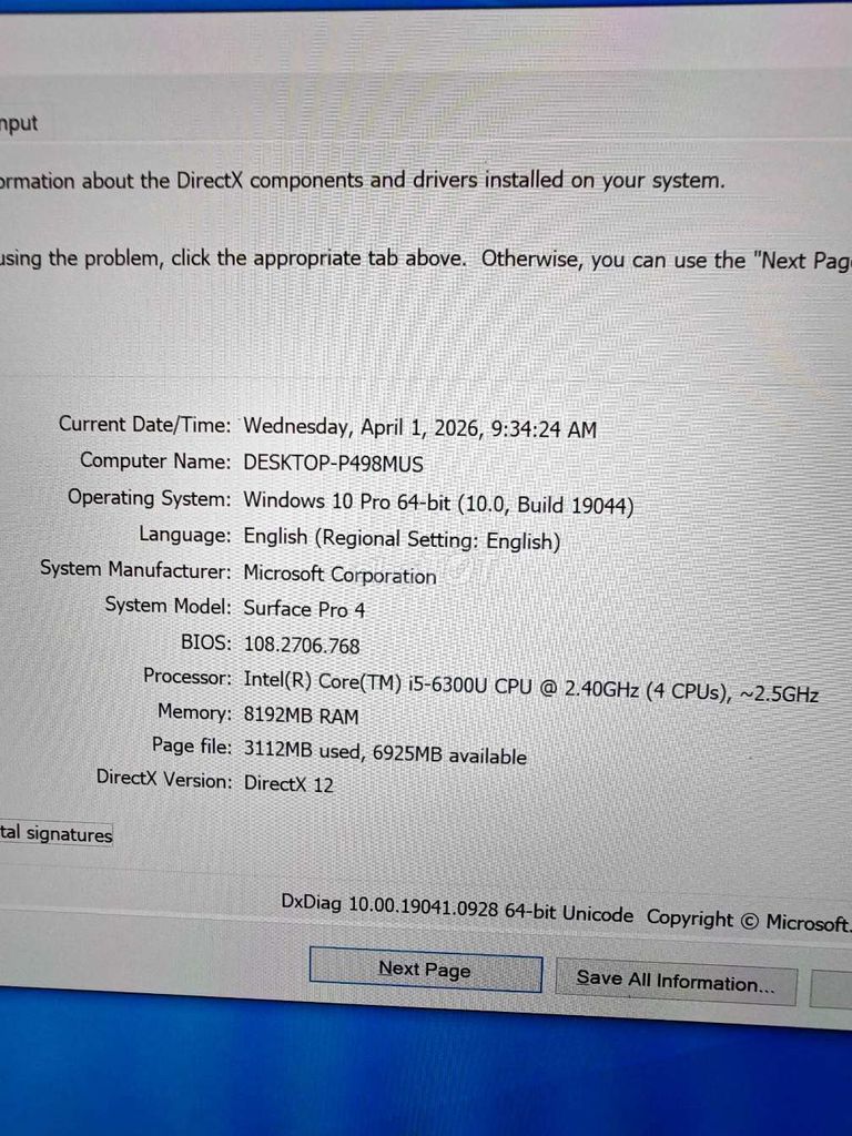 Microsoft Surface Pro 4 i5 8GB/256GB. Mua bán Máy tính bảng tại Quận Ngũ Hành Sơn Đà Nẵng được đăng bởi José Mourinho hình 1