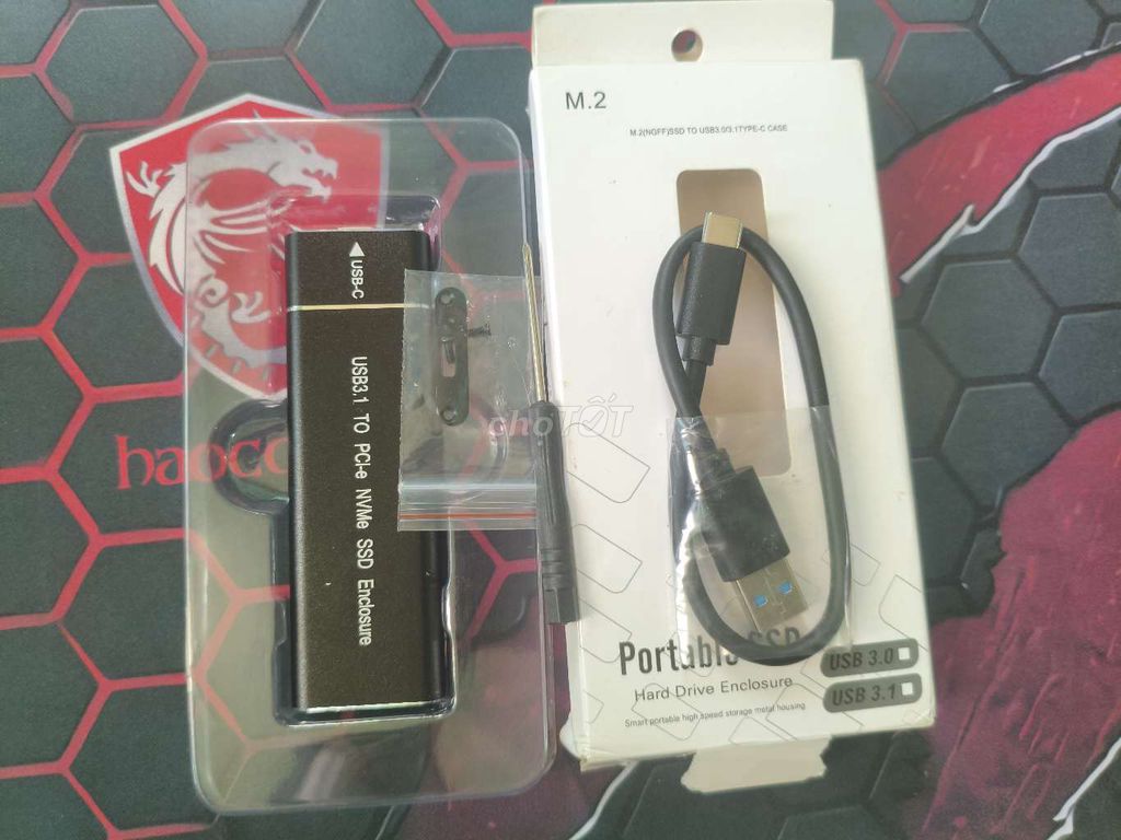 Box đọc ổ cứng M.2 NVMe USB 3.0 Type C Nhôm Mới. Mua bán Phụ kiện (Màn hình, Chuột...) tại Thành phố Bến Tre Bến Tre được đăng bởi Bình hình 1