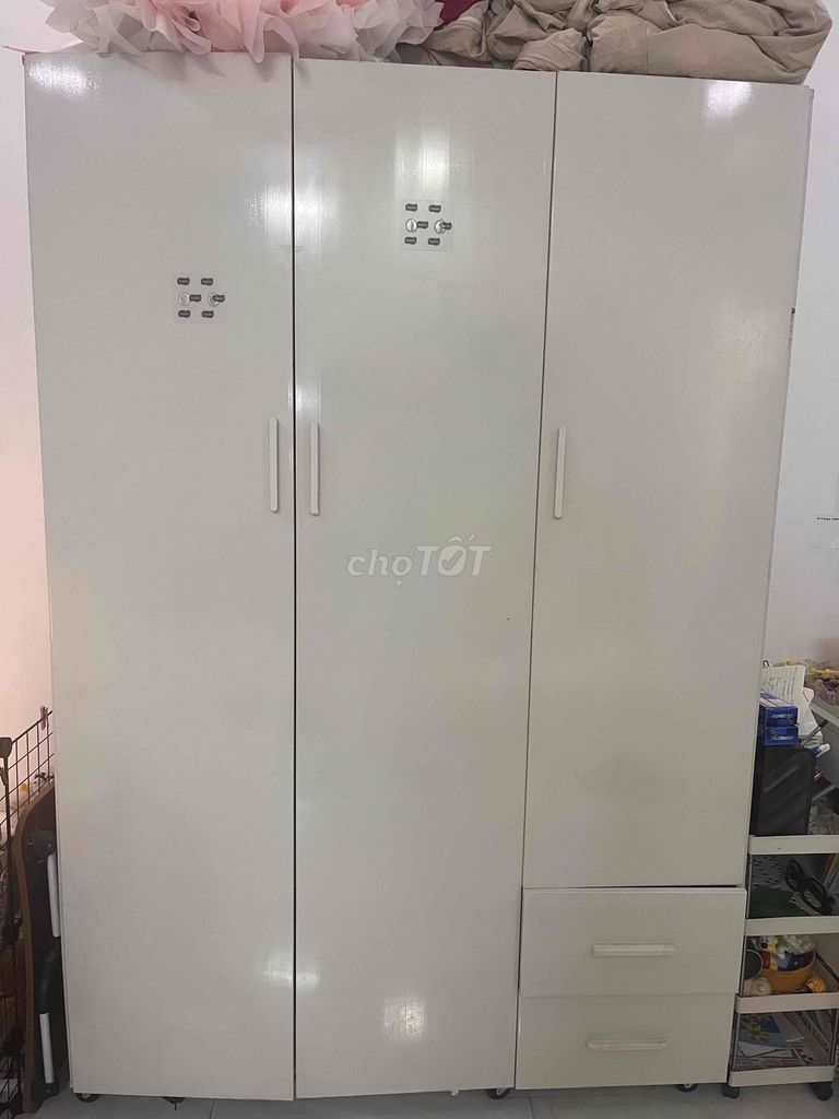 Tủ quần áo nhựa trắng còn mới. Mua bán Tủ, kệ gia đình tại Quận 12 Tp Hồ Chí Minh được đăng bởi mai thi hình 1