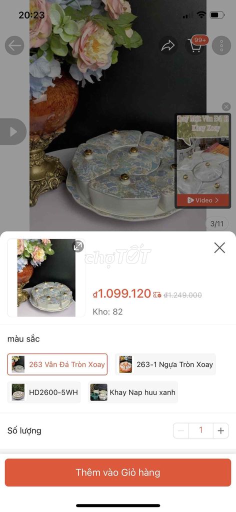 Cần bán bộ khay mứt vân đá new 100%