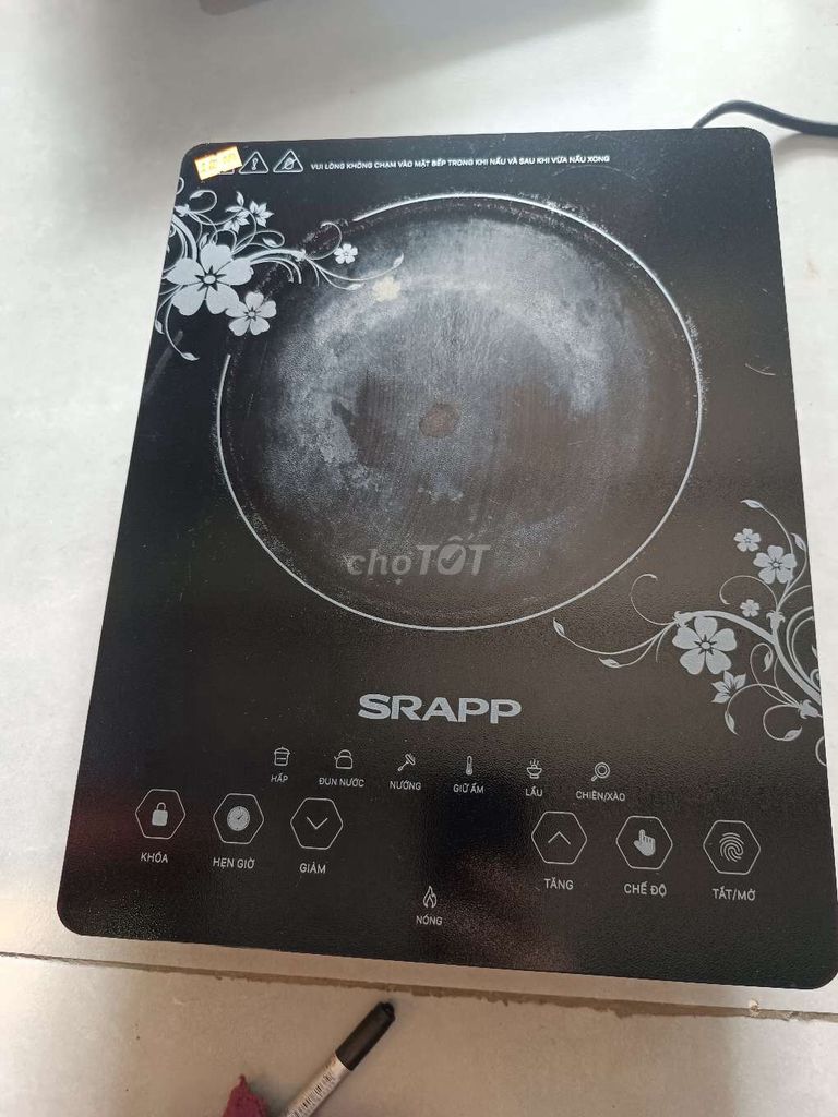 Bếp hồng ngoại SRAPP Đen. Mua bán Bếp, lò, đồ điện nhà bếp tại Quận Ngũ Hành Sơn Đà Nẵng được đăng bởi Tín Trần hình 1