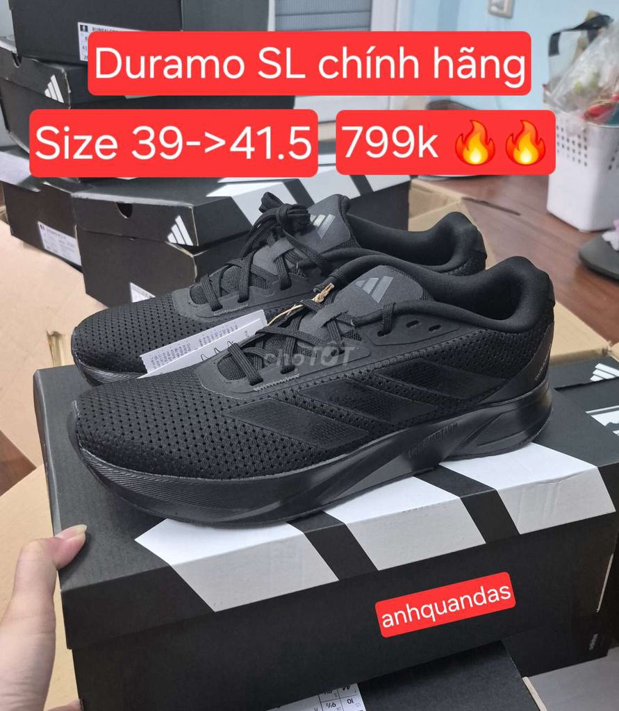 Giày Adidas Duramo SL Đen nam chính hãng. Mua bán Giày dép tại Huyện Thanh Trì Hà Nội được đăng bởi Hằng Nguyễn hình 1