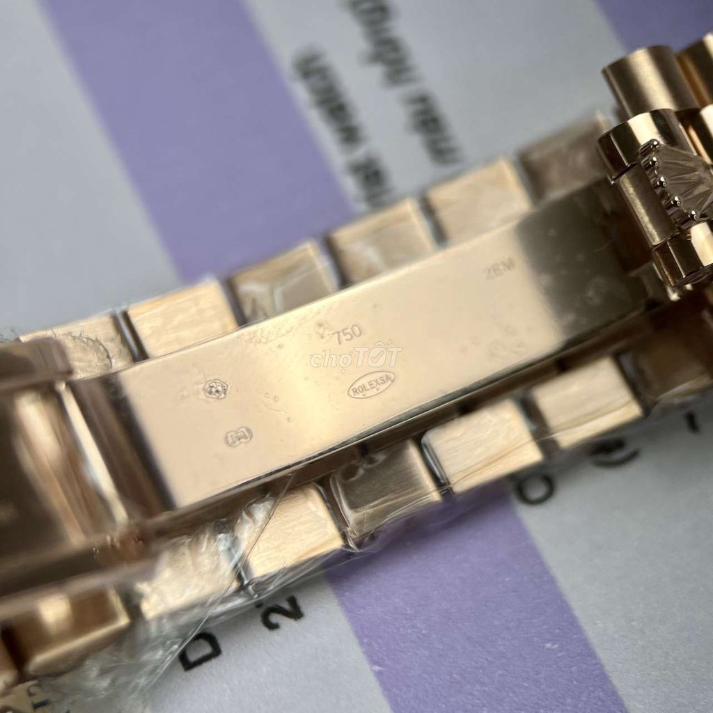 Đồng hồ rô lếch bọc vàng 18k chế tác máy Thụy Sỹ