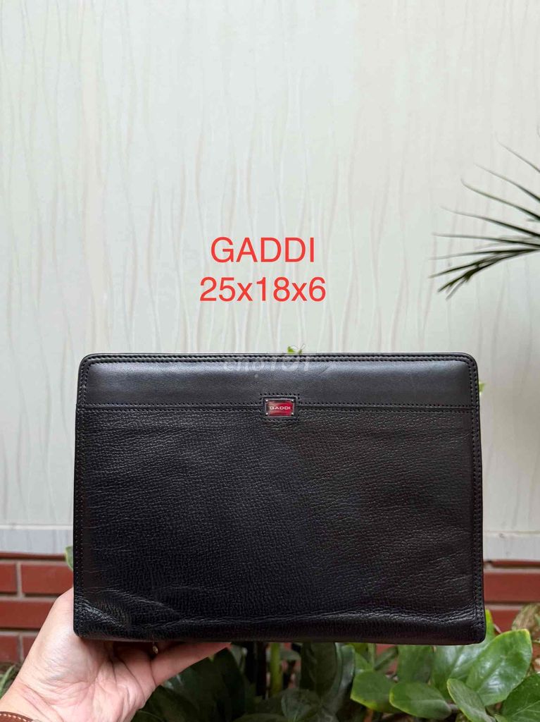 Clutch cầm tay da miếng hiệu GADDI